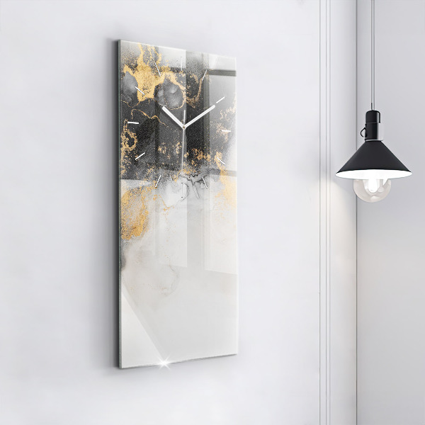 Vertical wall clock Artistic marble