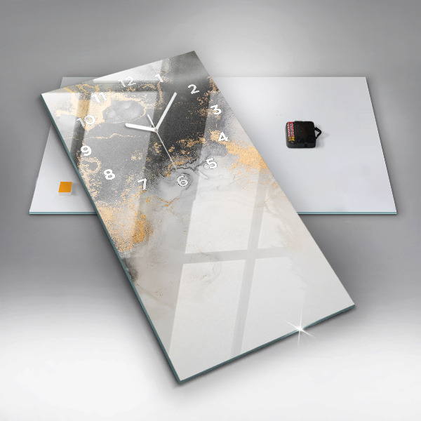 Vertical wall clock Artistic marble