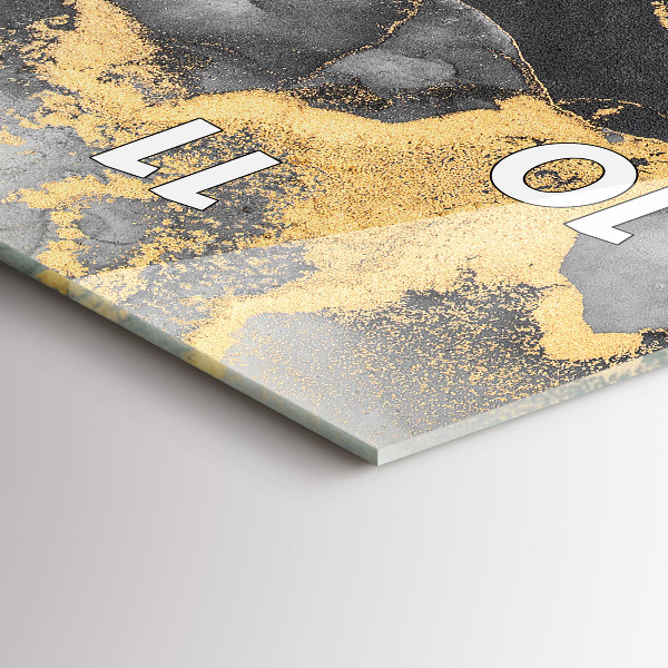 Vertical wall clock Artistic marble