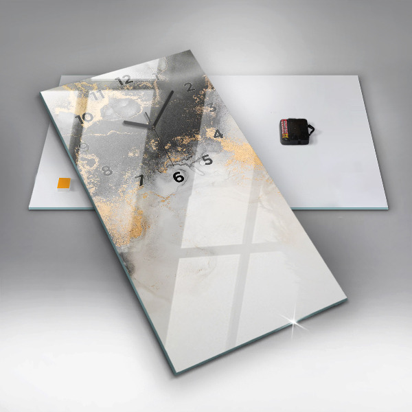 Vertical wall clock Artistic marble