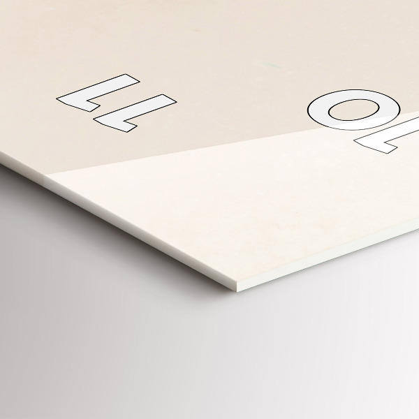 Vertical wall clock Blooming gypsophila flowers