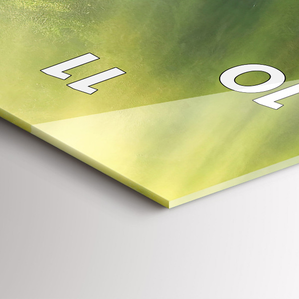 Vertical wall clock Waterfall and rocks