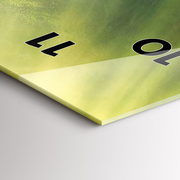 Vertical wall clock Waterfall and rocks