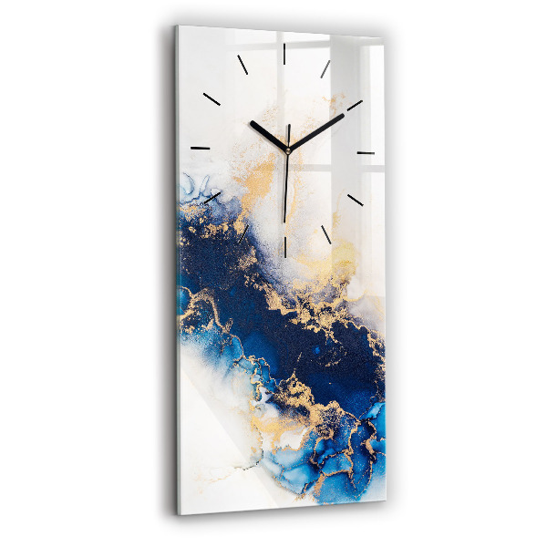 Vertical wall clock Marble pattern