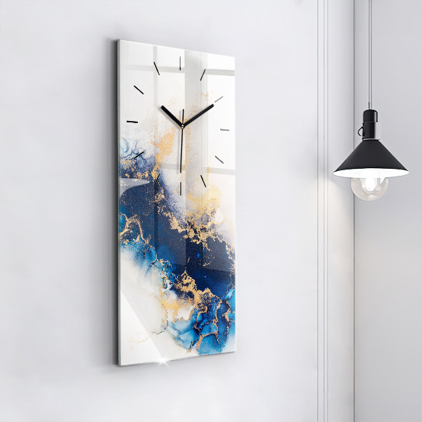 Vertical wall clock Marble pattern