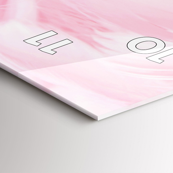 Vertical wall clock Feathers – abstract