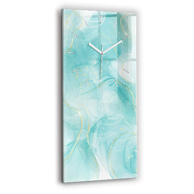 Vertical wall clock Abstract marble