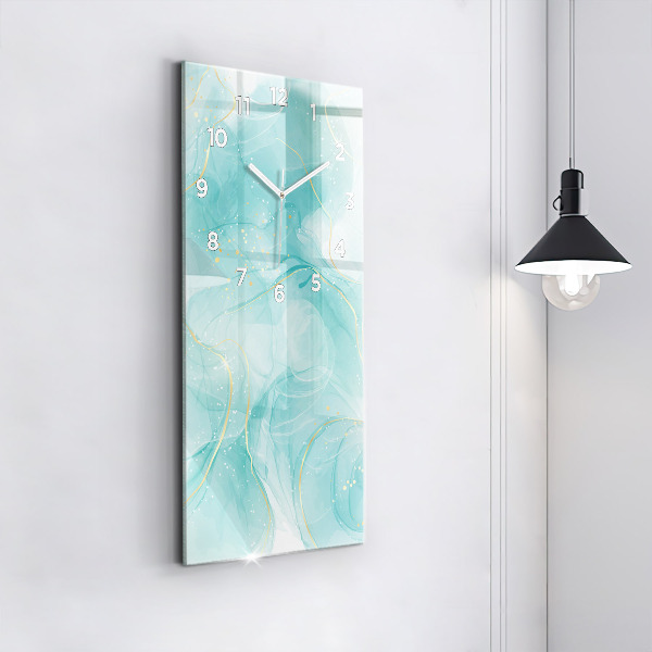Vertical wall clock Abstract marble