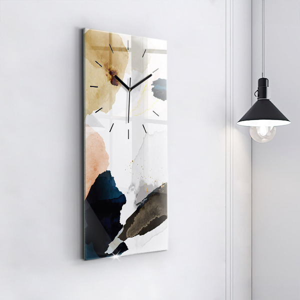 Vertical wall clock Abstraction spots