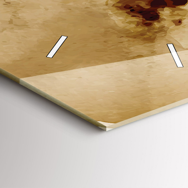 Vertical wall clock Abstraction spots