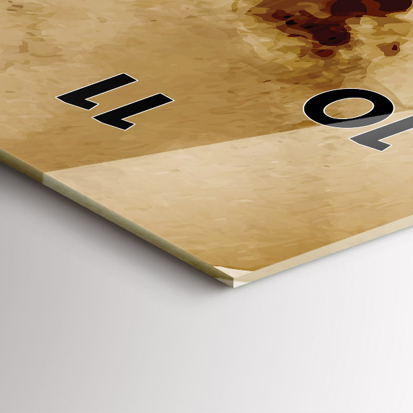 Vertical wall clock Abstraction spots