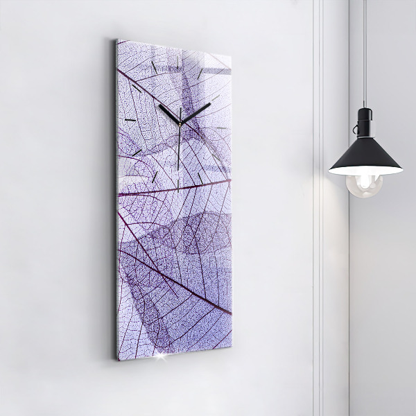 Vertical wall clock Leaves – nature