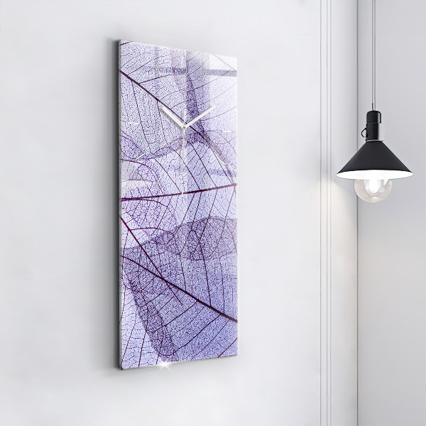 Vertical wall clock Leaves – nature