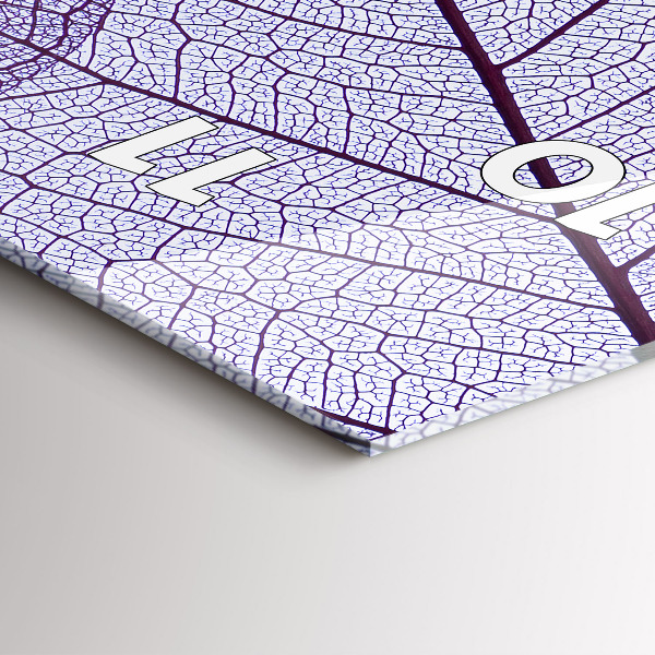 Vertical wall clock Leaves – nature