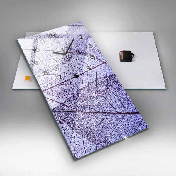 Vertical wall clock Leaves – nature