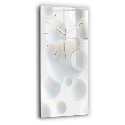 Vertical wall clock Balls abstract