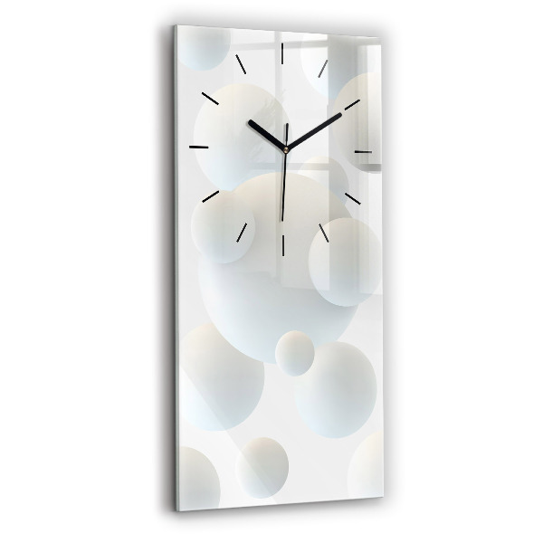 Vertical wall clock Balls abstract