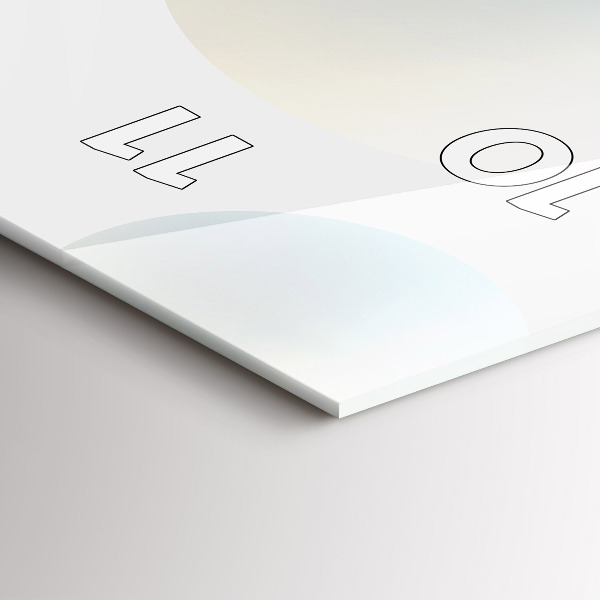 Vertical wall clock Balls abstract