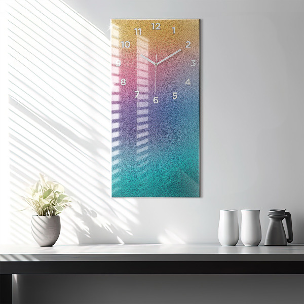 Vertical wall clock Gradient pattern