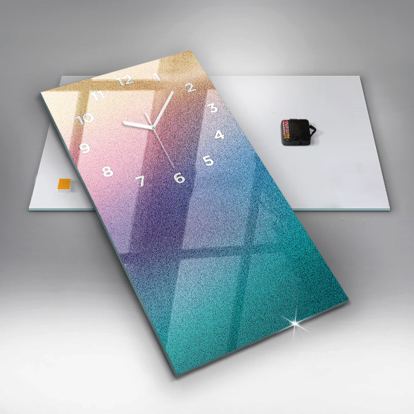 Vertical wall clock Gradient pattern