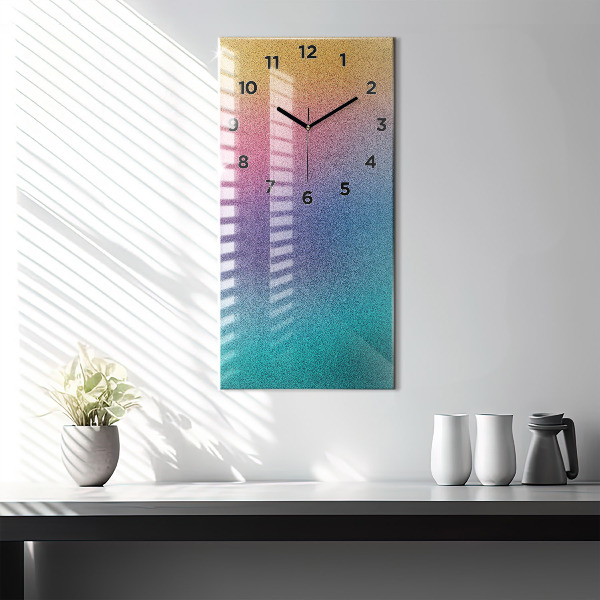 Vertical wall clock Gradient pattern
