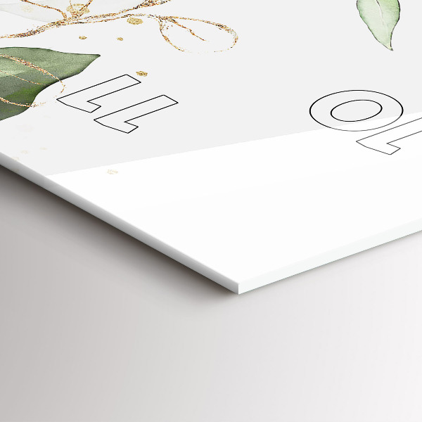 Vertical wall clock Abstraction leaves