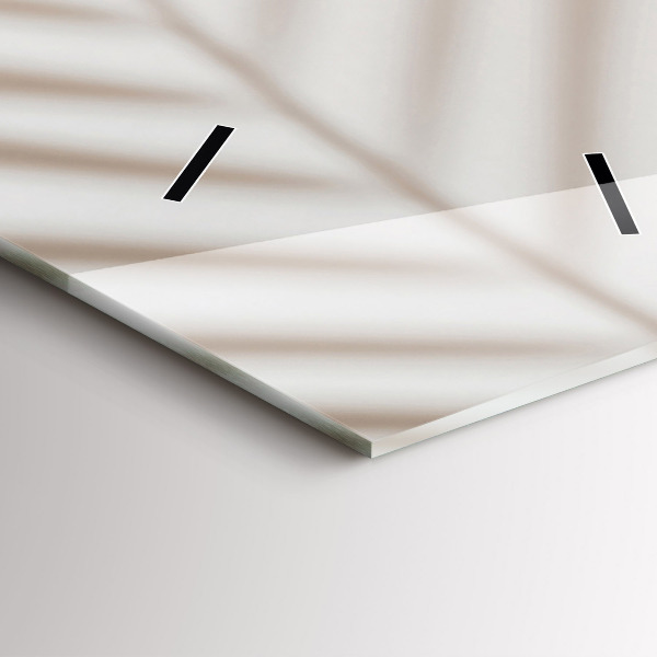 Vertical wall clock Creamy abstraction