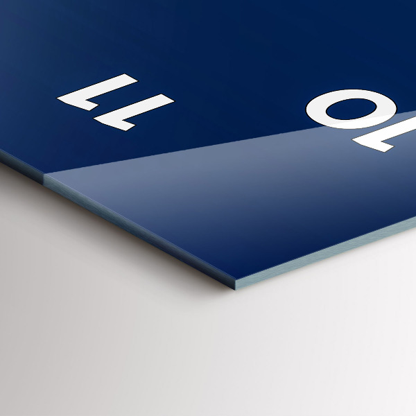 Vertical wall clock Decorative abstraction