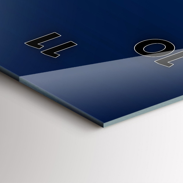 Vertical wall clock Decorative abstraction