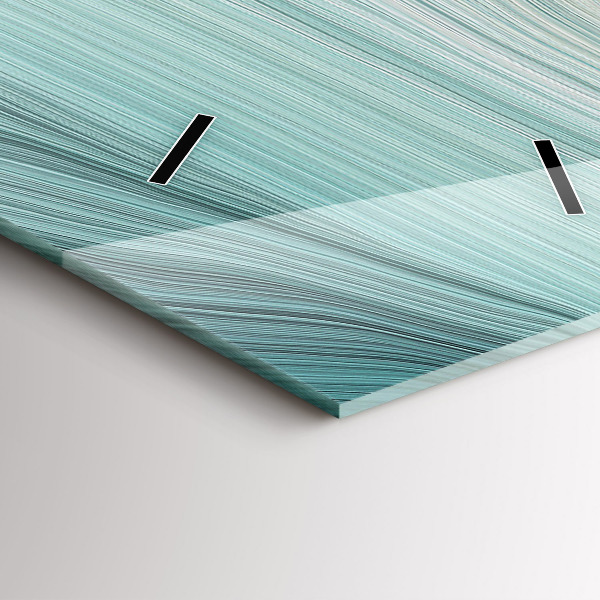 Vertical wall clock Wave abstraction