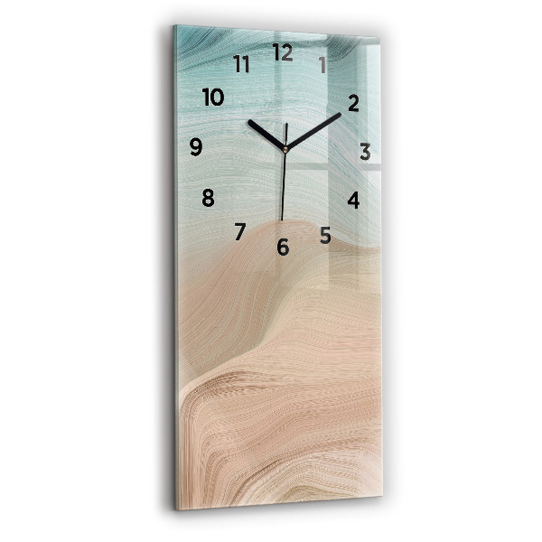 Vertical wall clock Wave abstraction
