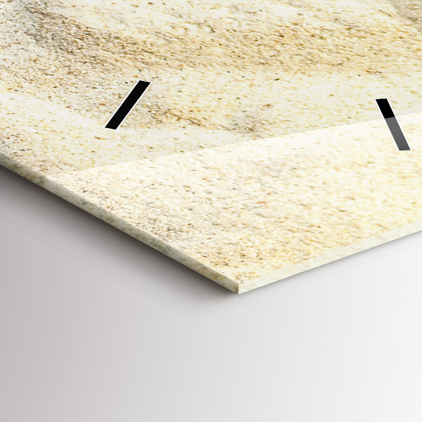 Vertical wall clock Palm tree shadow sand