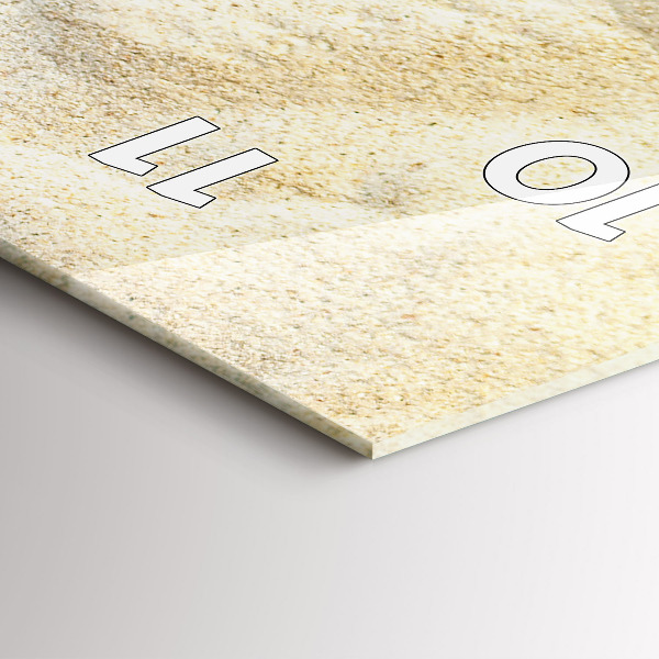 Vertical wall clock Palm tree shadow sand