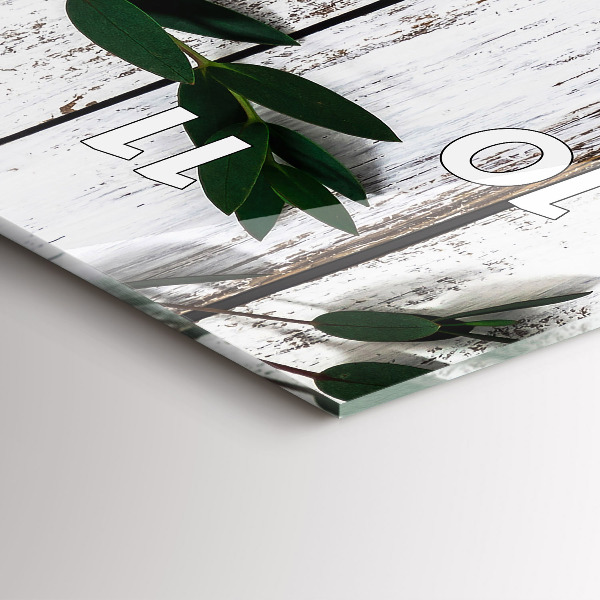 Vertical wall clock Light wooden boards