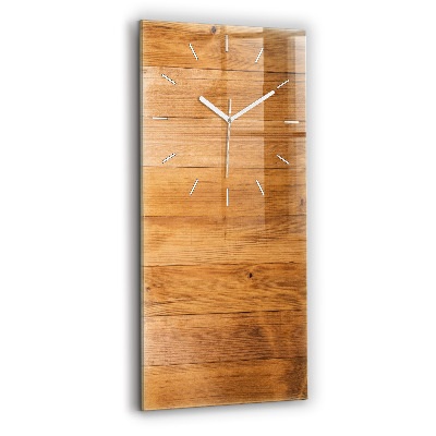 Vertical wall clock Wooden boards