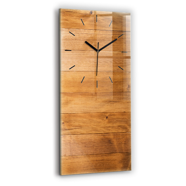 Vertical wall clock Wooden boards