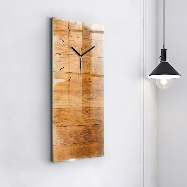 Vertical wall clock Wooden boards