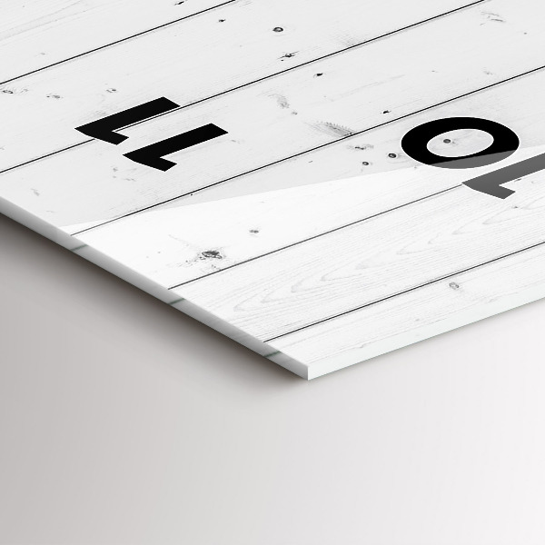 Vertical wall clock Wooden panels pattern