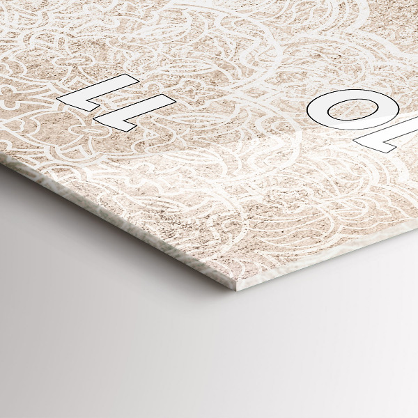 Vertical wall clock Decorative pattern