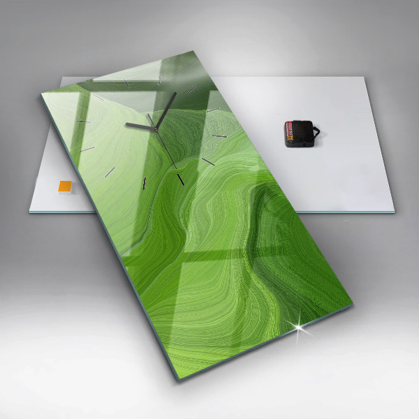 Vertical wall clock Modern waves