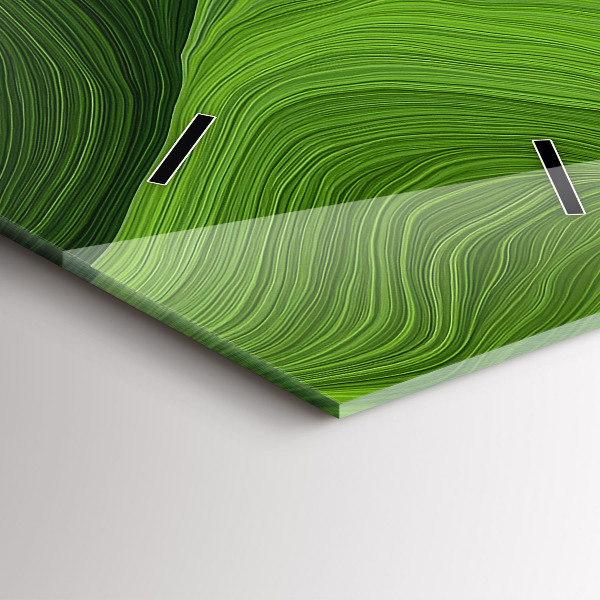 Vertical wall clock Modern waves