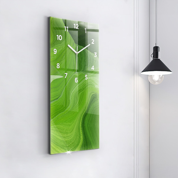 Vertical wall clock Modern waves