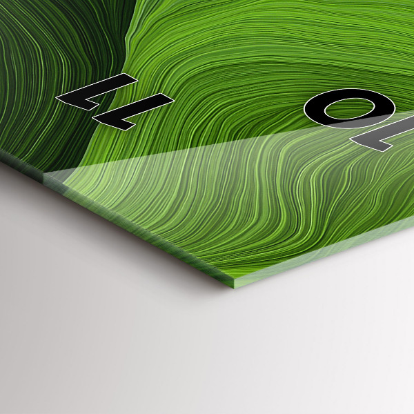 Vertical wall clock Modern waves