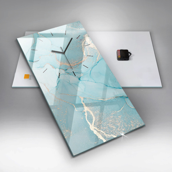 Vertical wall clock Decorative marble