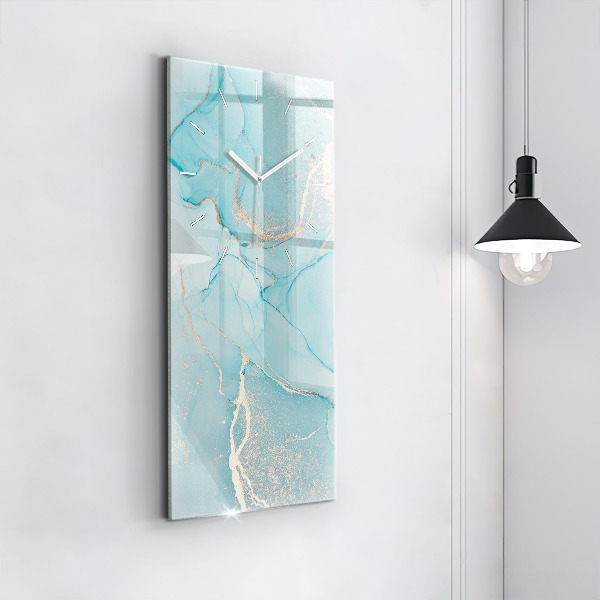 Vertical wall clock Decorative marble