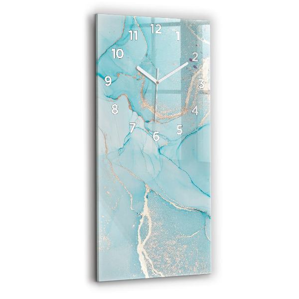 Vertical wall clock Decorative marble