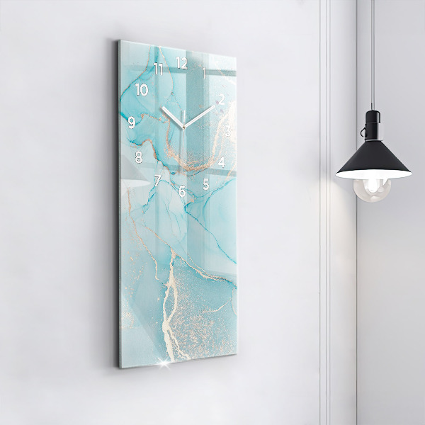 Vertical wall clock Decorative marble