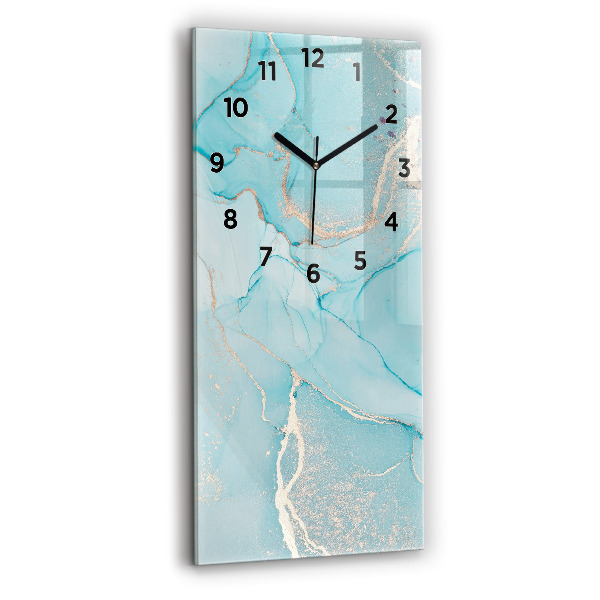 Vertical wall clock Decorative marble