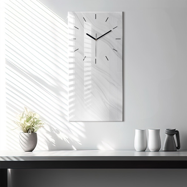 Vertical wall clock Decorative marble