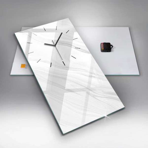 Vertical wall clock Decorative marble